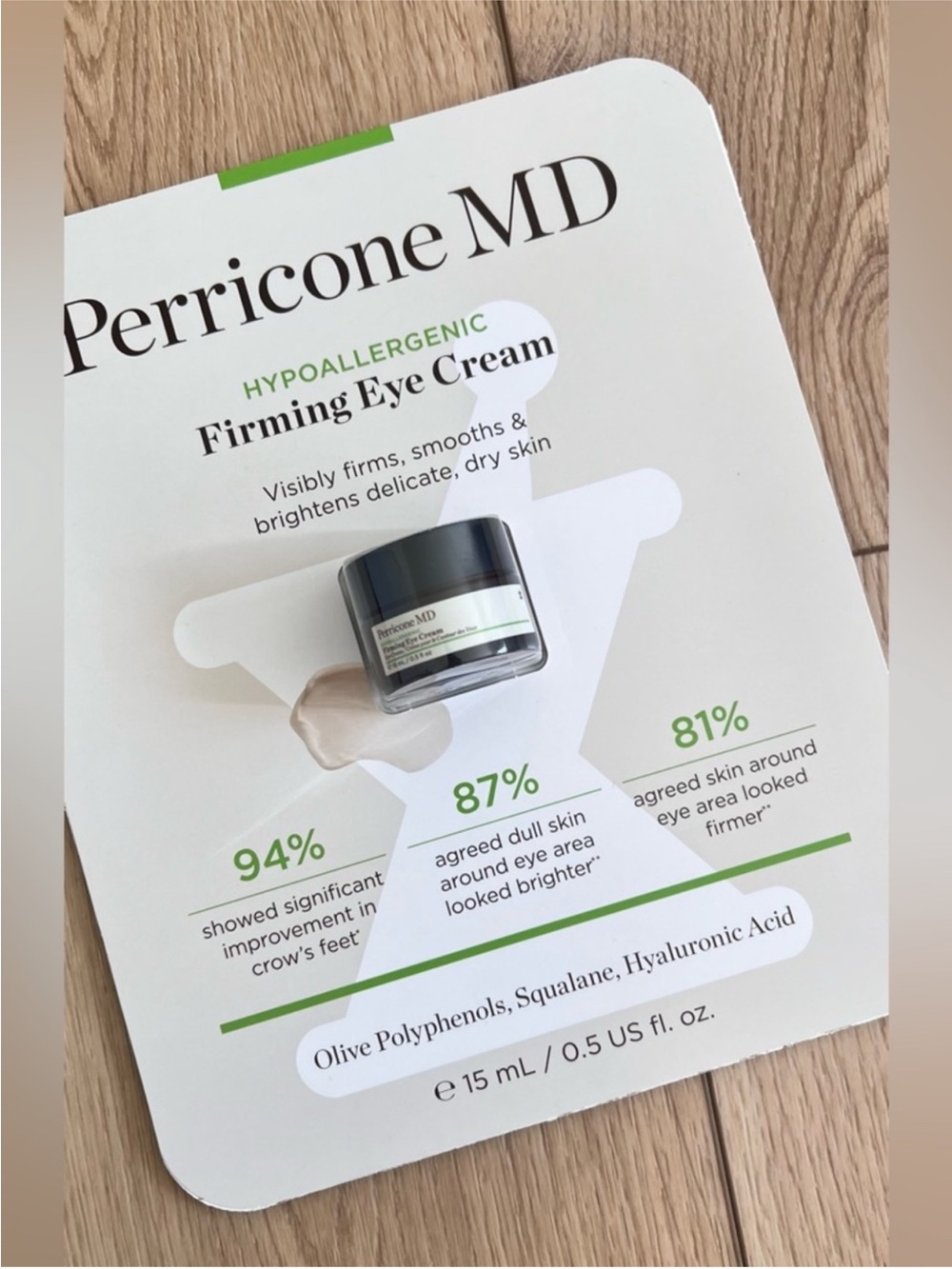 Perricone MD firming eye cream new in package